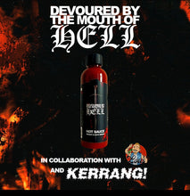 Load image into Gallery viewer, Lou's x Heriot x Kerrang: Devoured By The Mouth Of Hell Hot Sauce