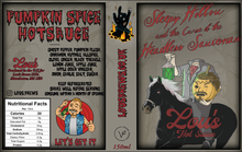 Load image into Gallery viewer, Sleepy Hollou & The Curse of the Headless Sauceman - Pumpkin Spice Hot Sauce